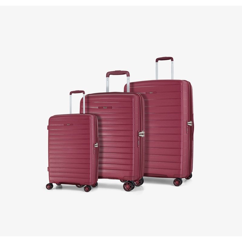 Palma Set of 3 Suitcases Burgundy