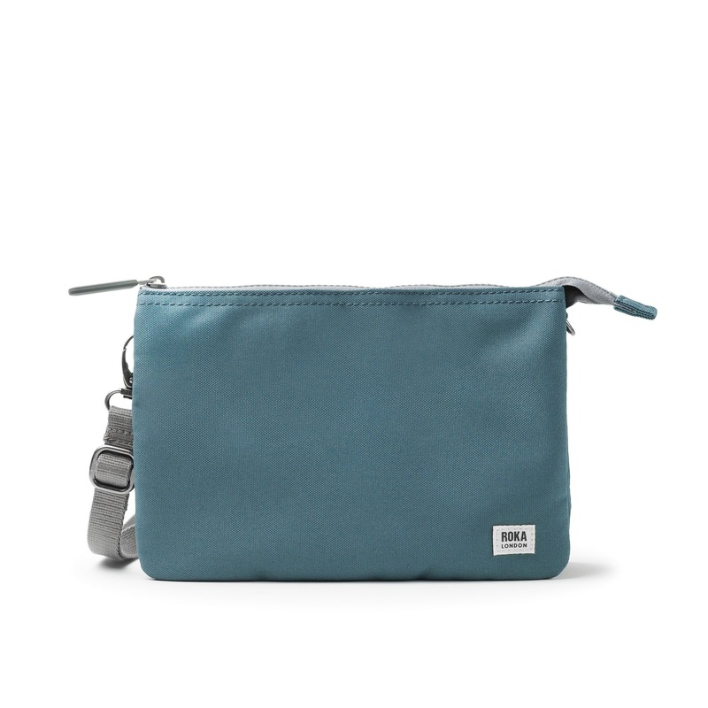 Carnaby Crossbody XL Airforce Recycled Canvas Roka London
