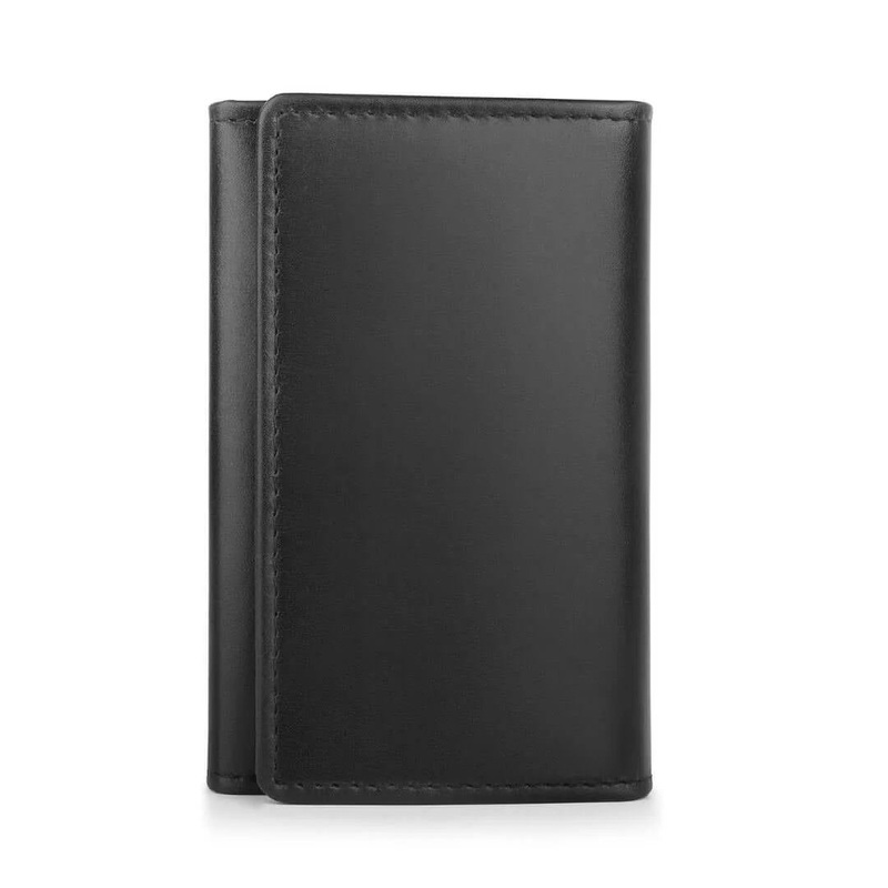 Primehide Leather Key Holder Wallet Basil Mayfair Black