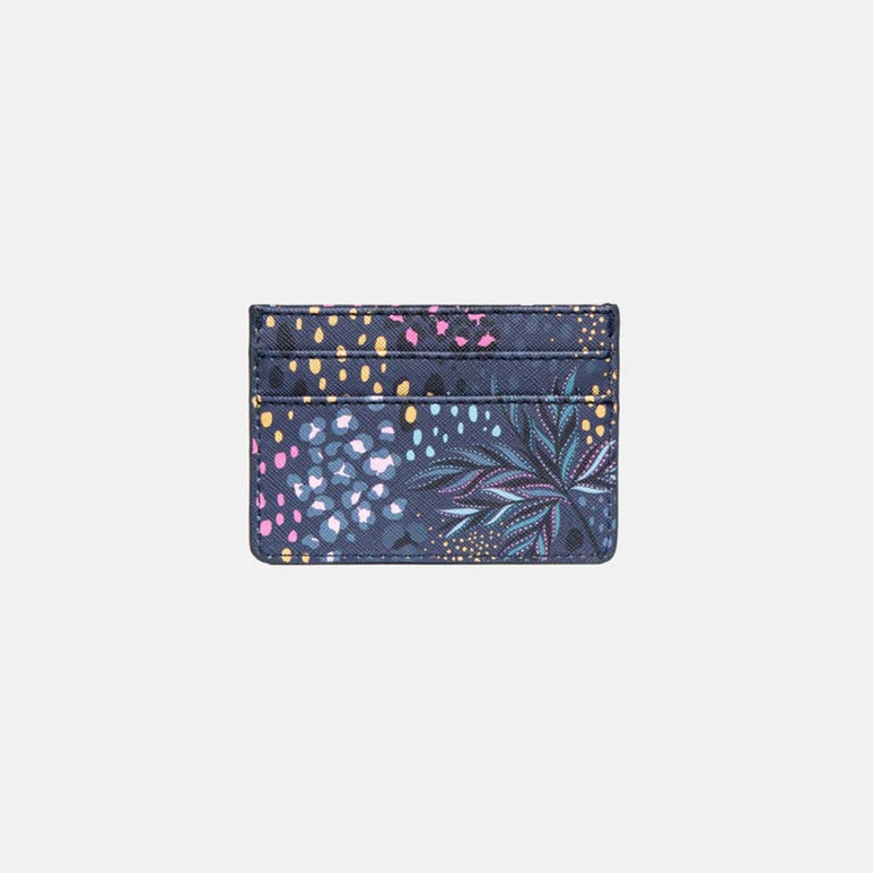 Midnight Leopard Card Holder Blue