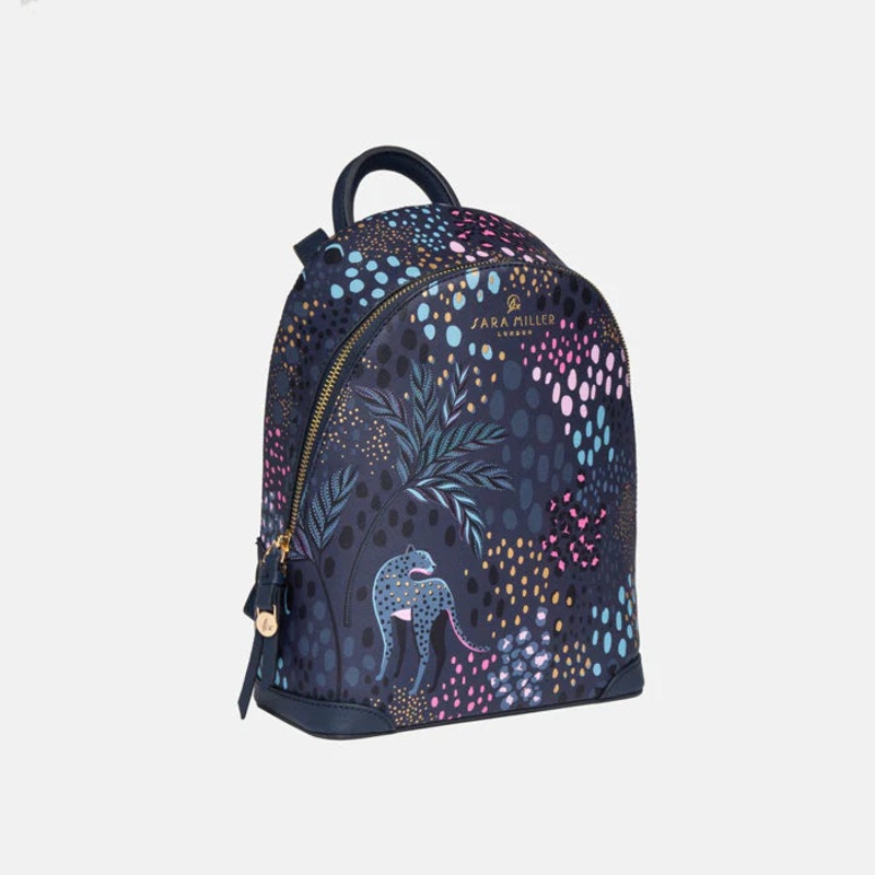 Midnight Leopard Mini Backpack Blue