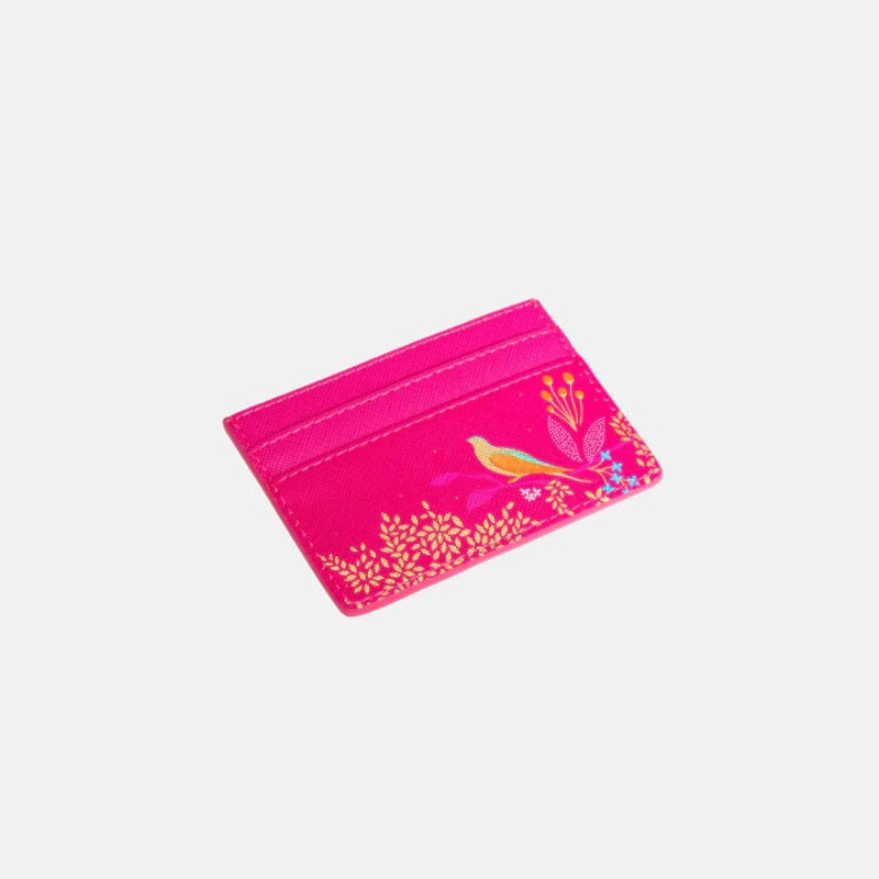 Pink Birds Card Holder Pink