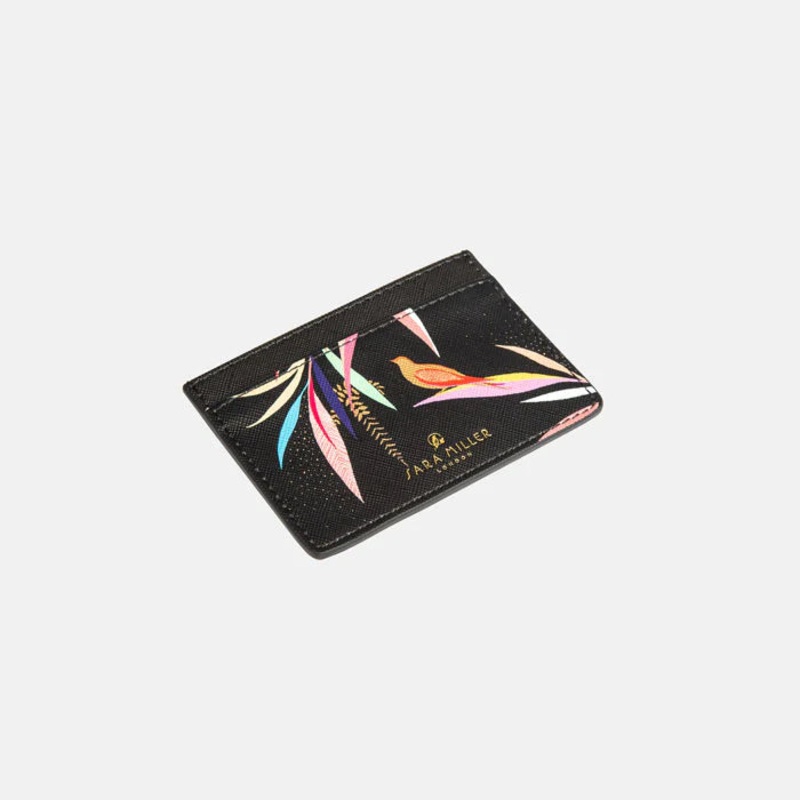 Black Bamboo Card Holder Black