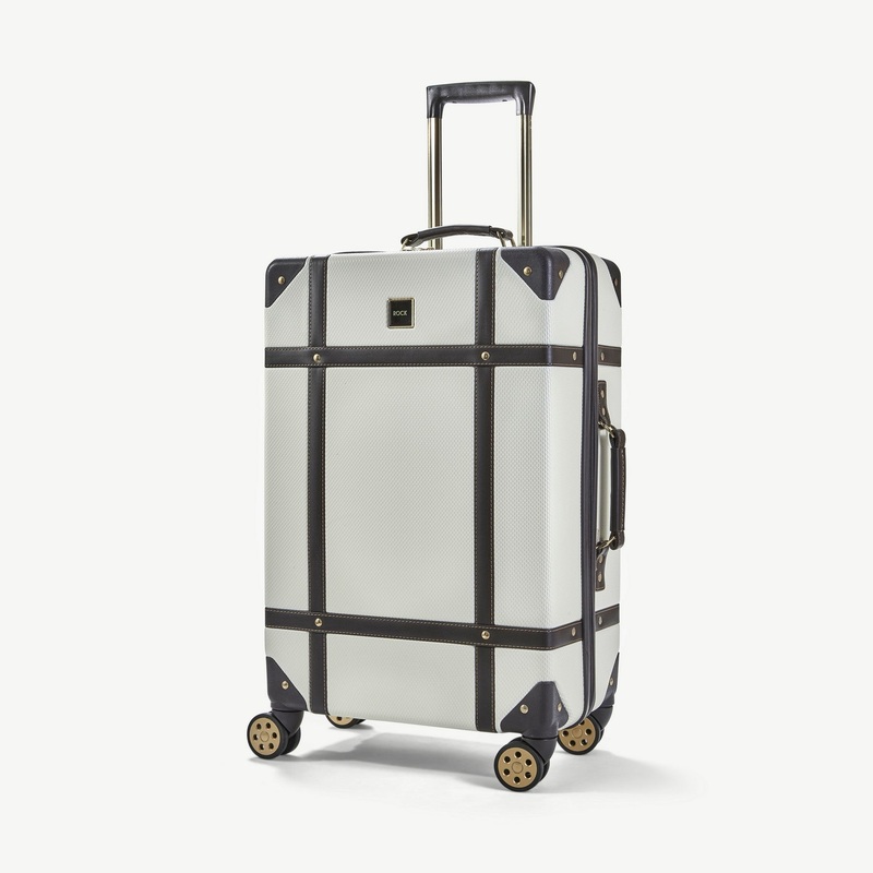 Vintage Medium Suitcase in Cream Cream