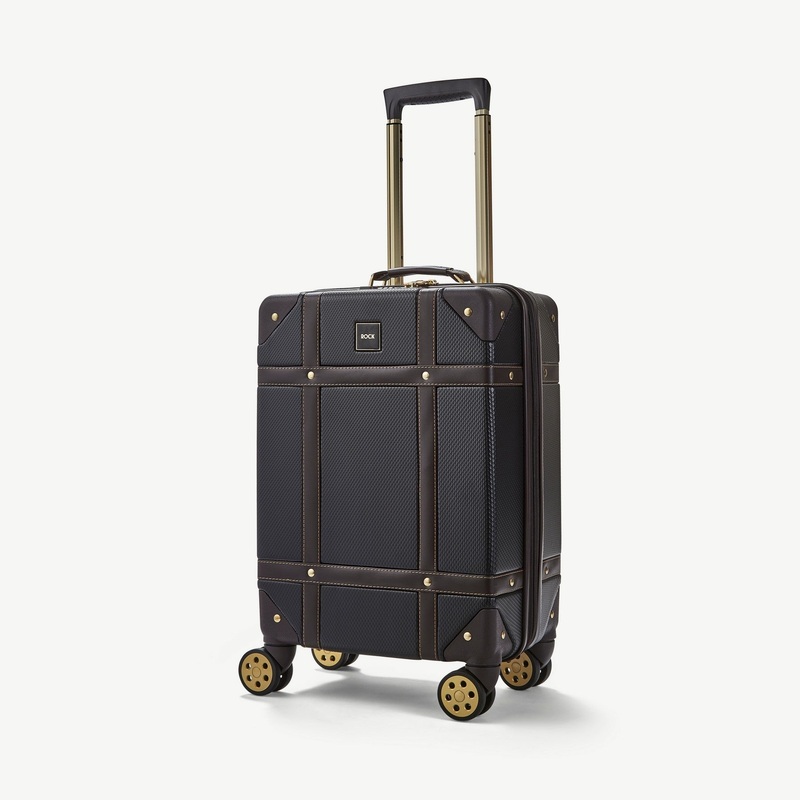 Vintage Small Suitcase in Black Black