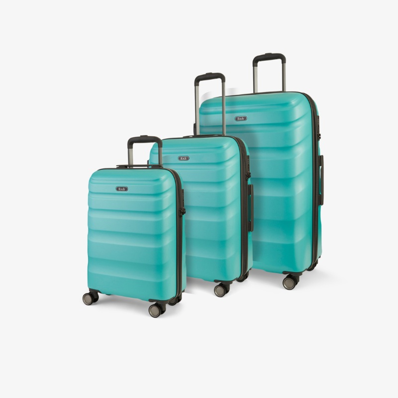 Bali Set of 3 Suitcases in Turquoise Turquoise