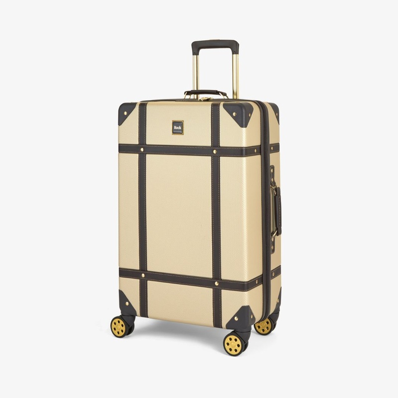 Vintage Medium Suitcase in Gold Gold