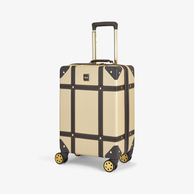 Vintage Small Suitcase in Gold Gold