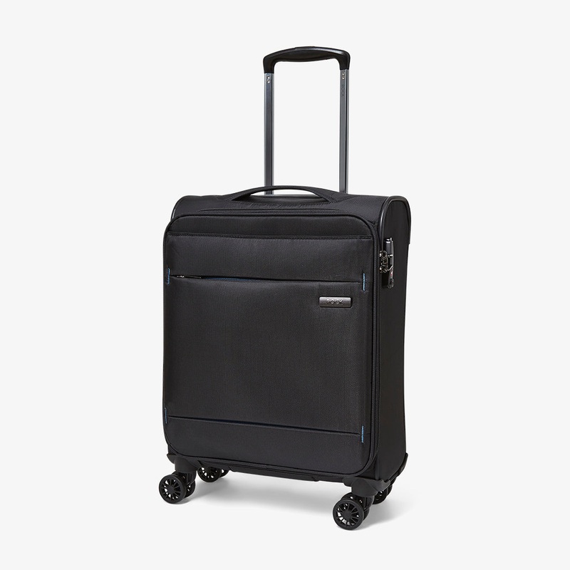 Deluxe-Lite Small Suitcase in Black Black