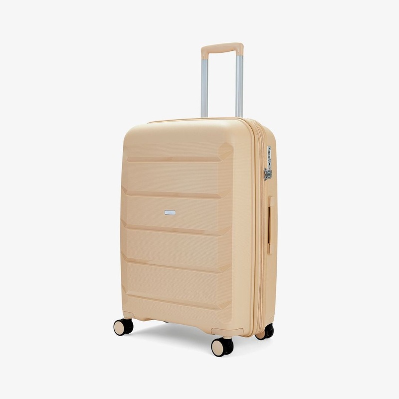 Tulum Medium Suitcase in Beige Beige