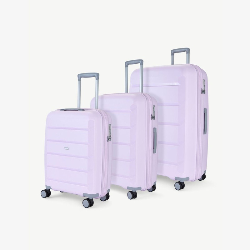 Tulum Set of 3 Suitcases in Lilac Lilac