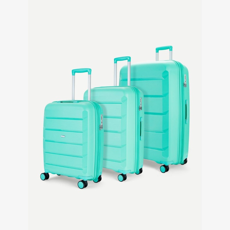 Tulum Set of 3 Suitcases in Turquoise Turquoise