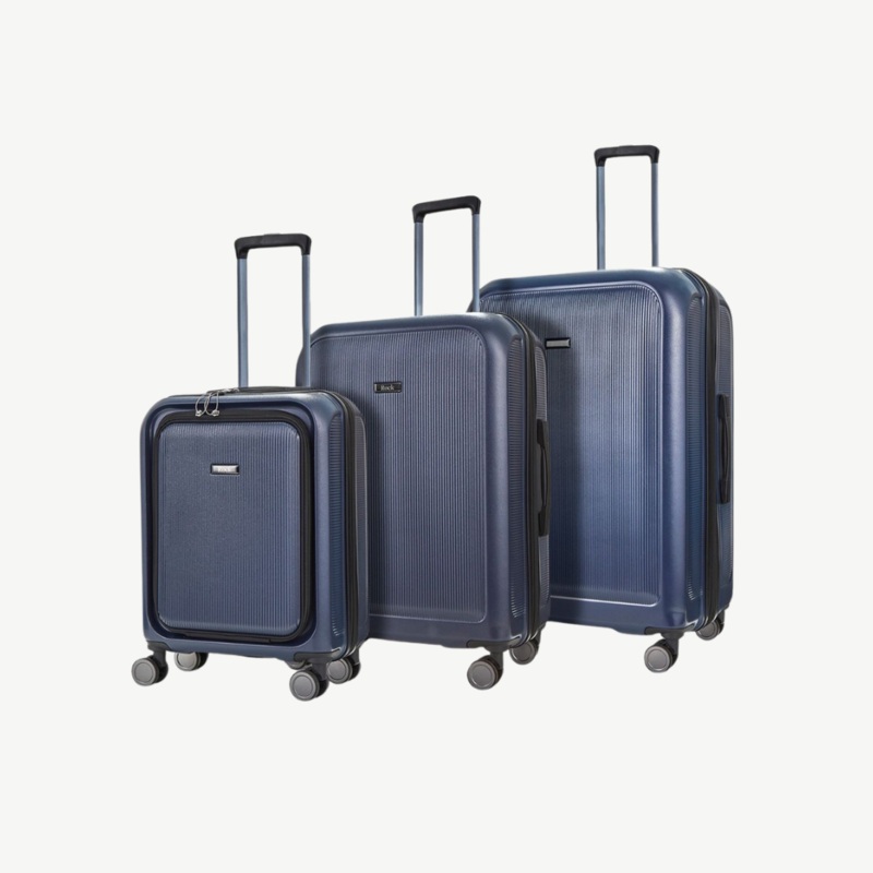 Austin Set of 3 Suitcases in Navy Navy