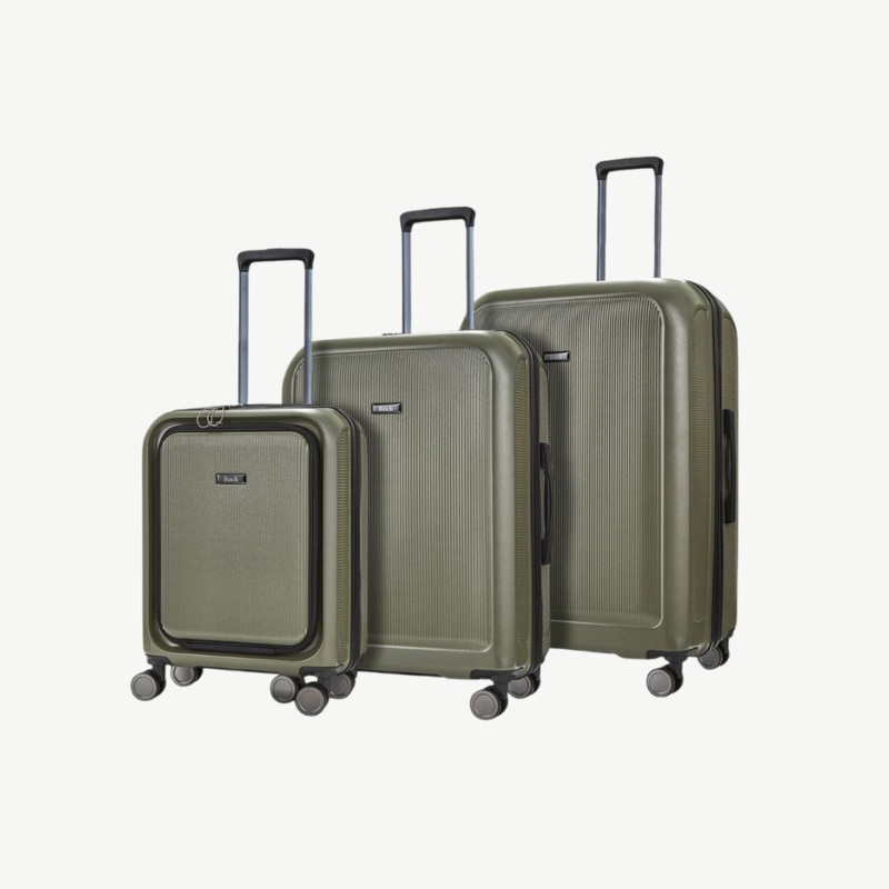 Austin Set of 3 Suitcases in Olive Green Olive Green