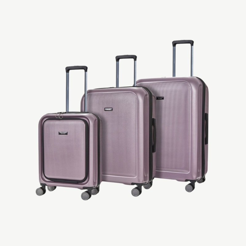 Austin Set of 3 Suitcases in Purple Muted Purple