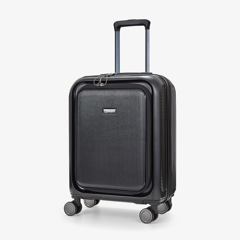 Austin Small Suitcase in Black Black