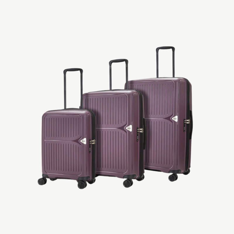 Vancouver Set of 3 Suitcases in Purple Purple
