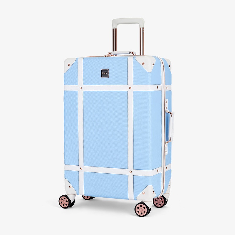 Vintage Medium Suitcase in Sky Blue Sky Blue