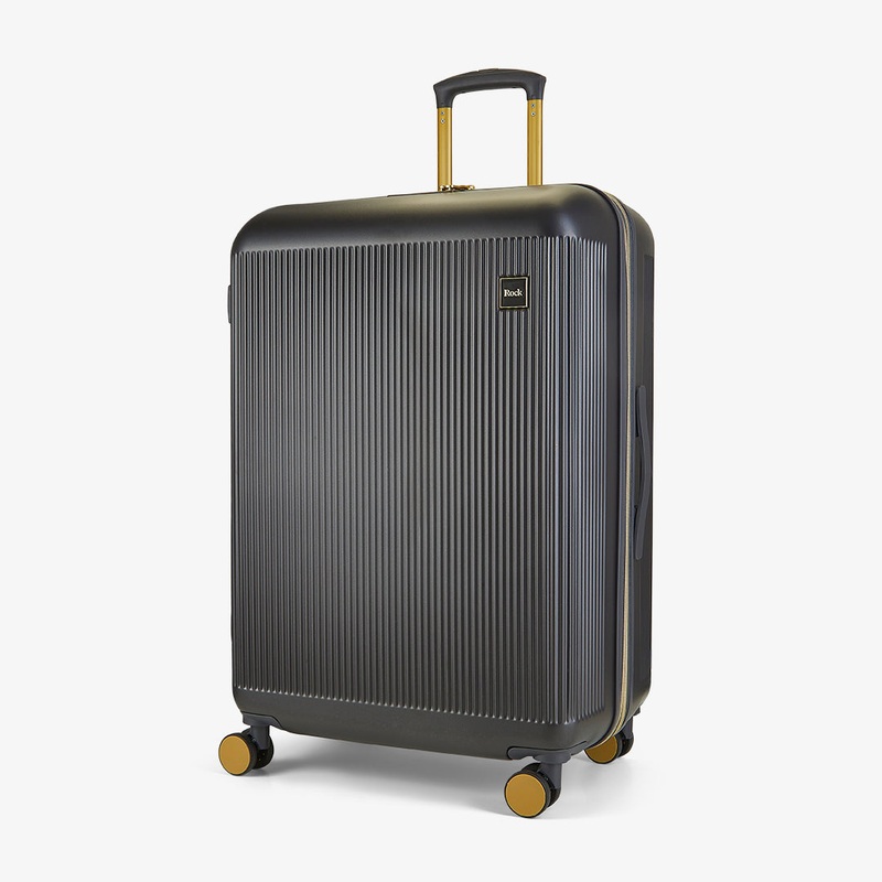 Aria Large Suitcase in Charcoal + Gold Charcoal + Gold