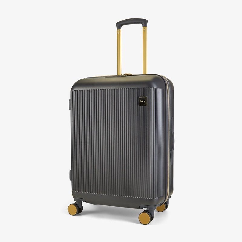 Aria Medium Suitcase in Charcoal + Gold Charcoal + Gold