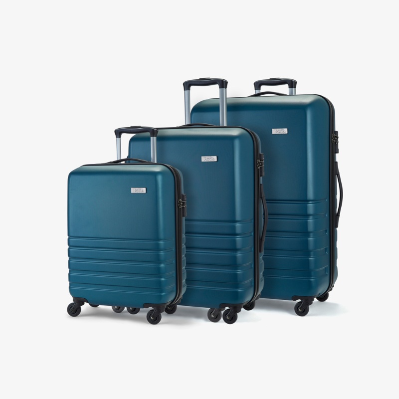 Byron Set of 3 Suitcases in Teal Teal