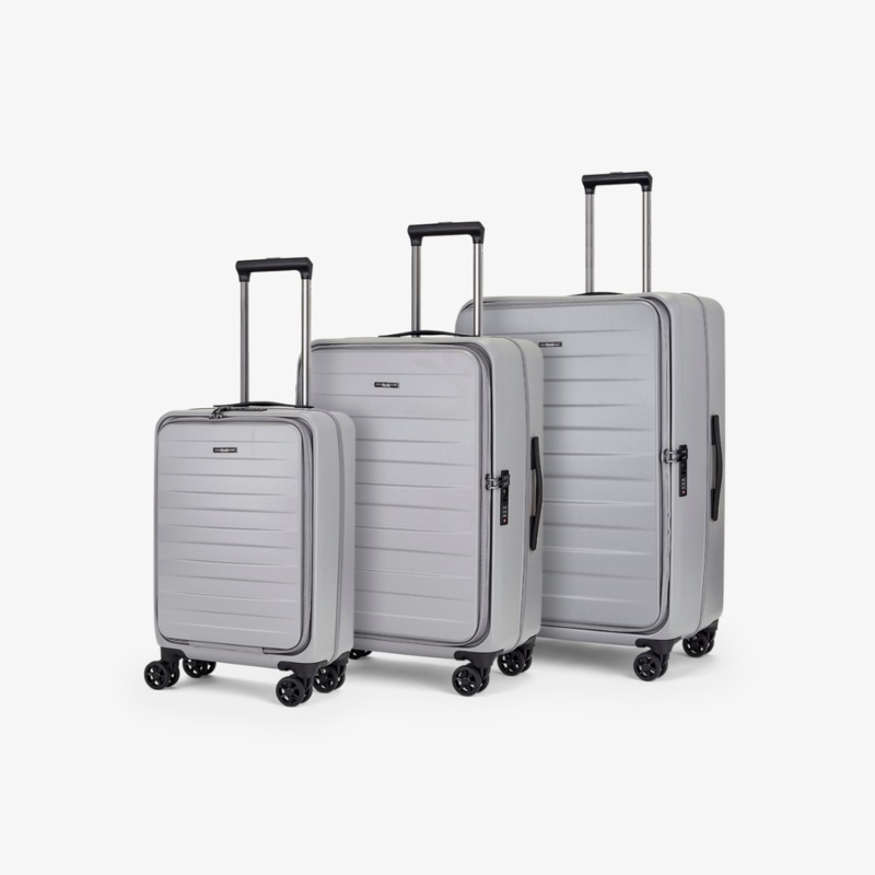 Eden Set of 3 Suitcases in Grey Grey