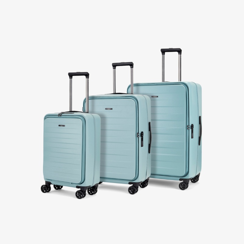 Eden Set of 3 Suitcases in Seafoam Blue Seafoam Blue
