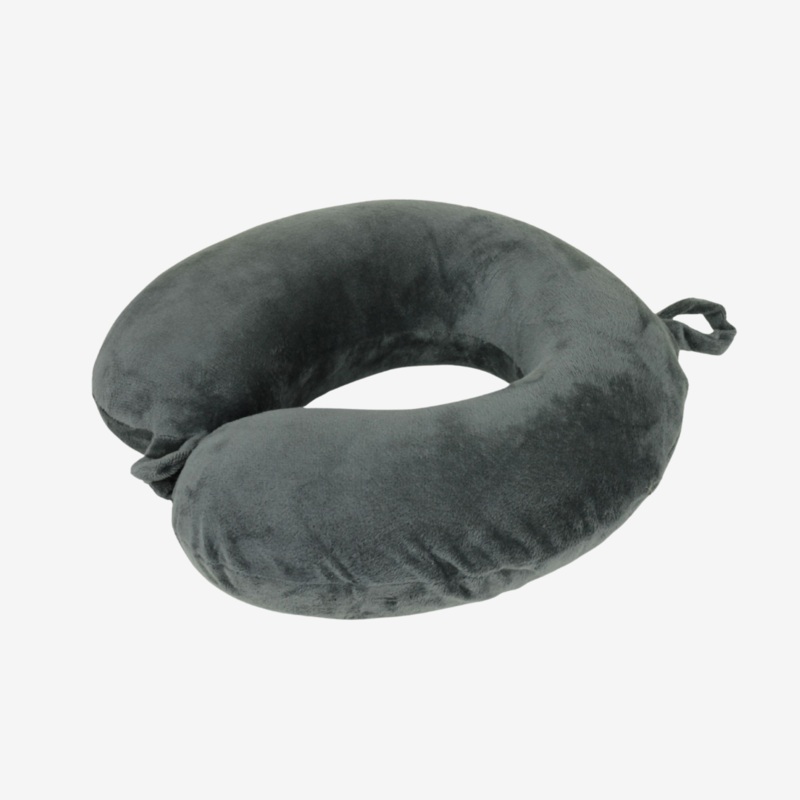 Memory Foam Neck Pillow in Grey Grey
