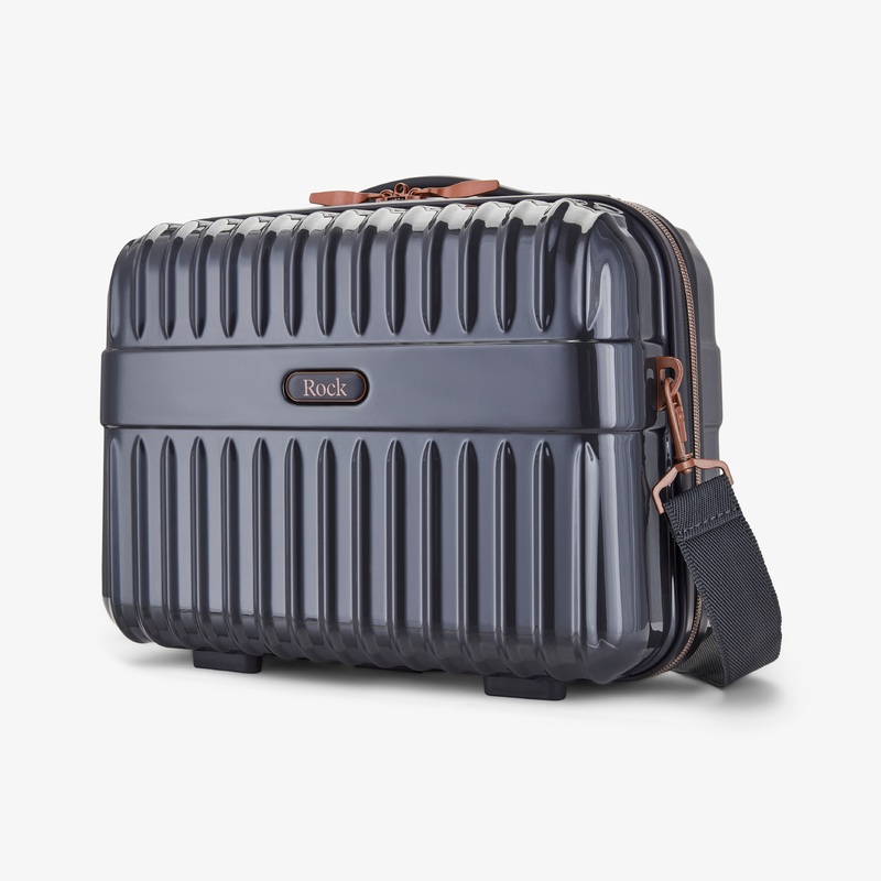 Selene Vanity Suitcase in Charcoal Charcoal