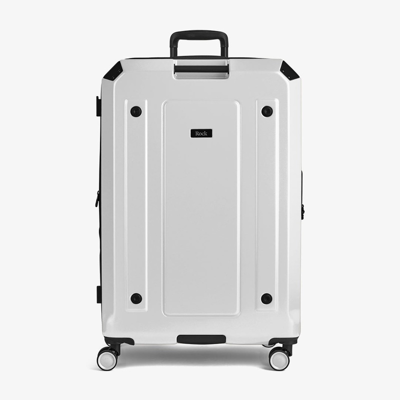Alpine Large Suitcase in White White