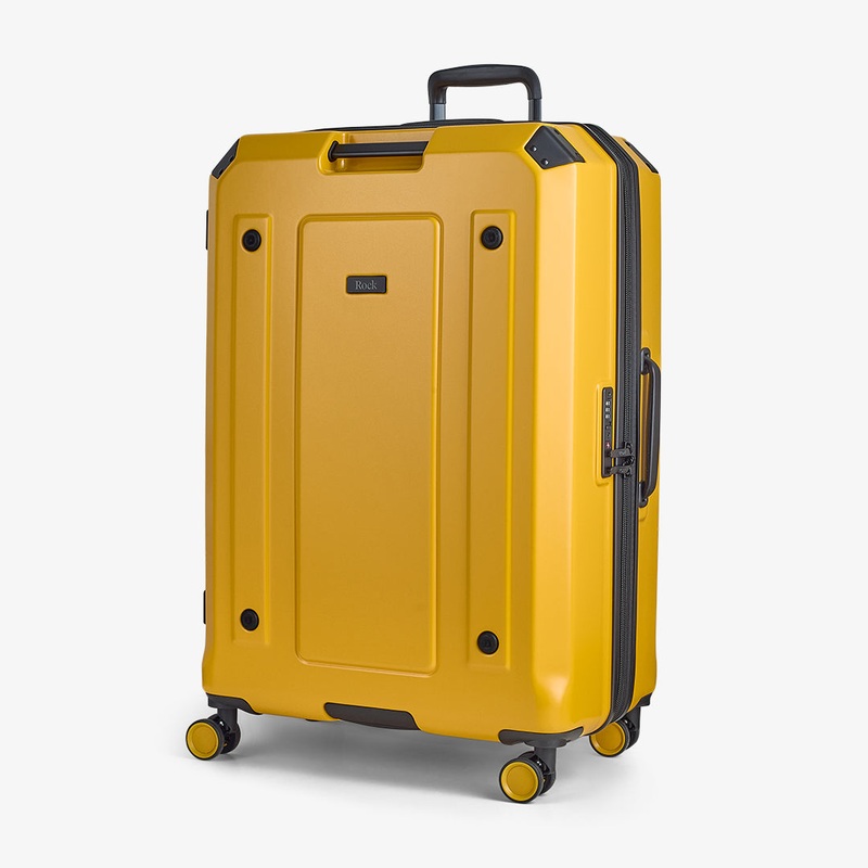 Alpine Set of 3 Suitcases in Yellow Yellow