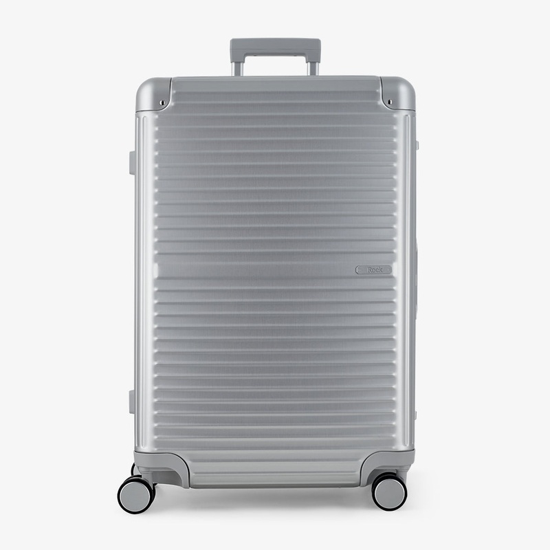 Axel Large Suitcase in Silver Silver