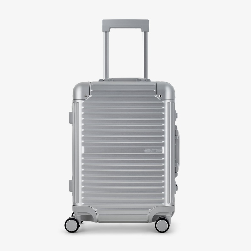 Axel Small Suitcase in Silver Silver