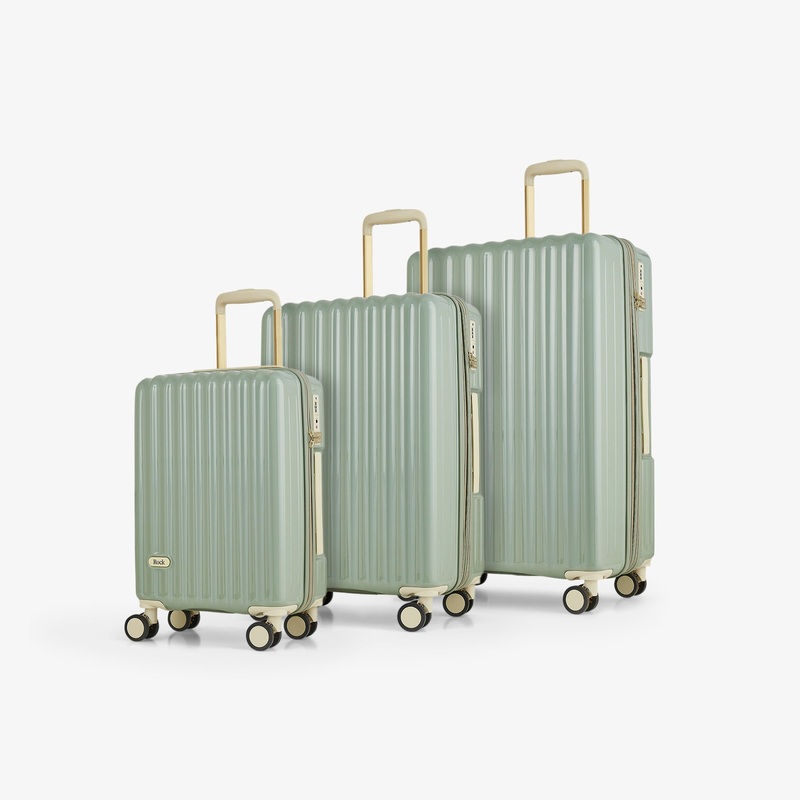 Primrose Set of 3 Suitcases in Green Green