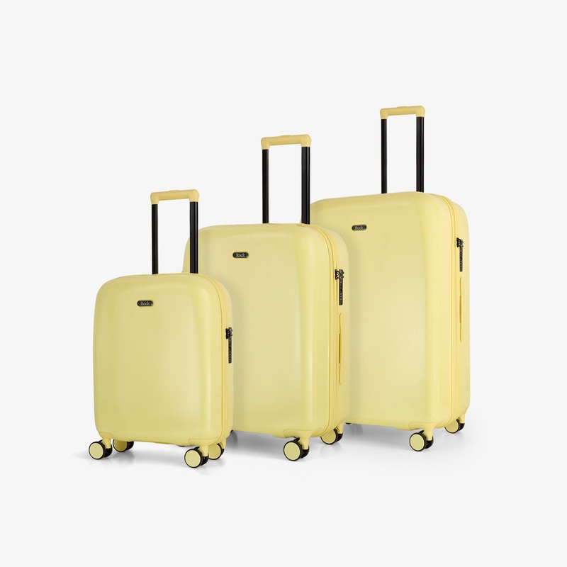 Gelato Set of 3 Suitcases in Lemon Ice Lemon Ice