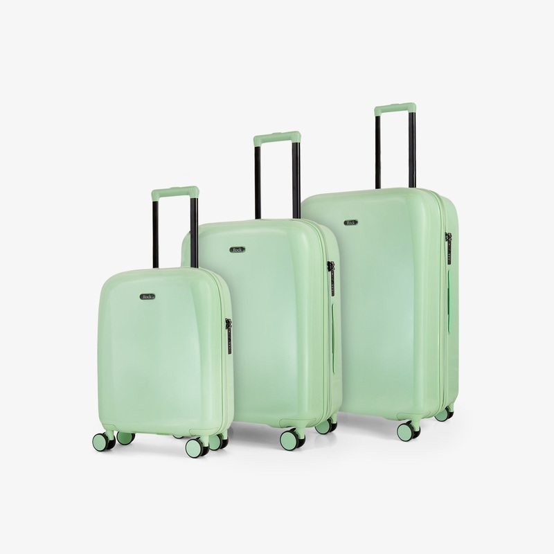 Gelato Set of 3 Suitcases in Pistachio Pistachio