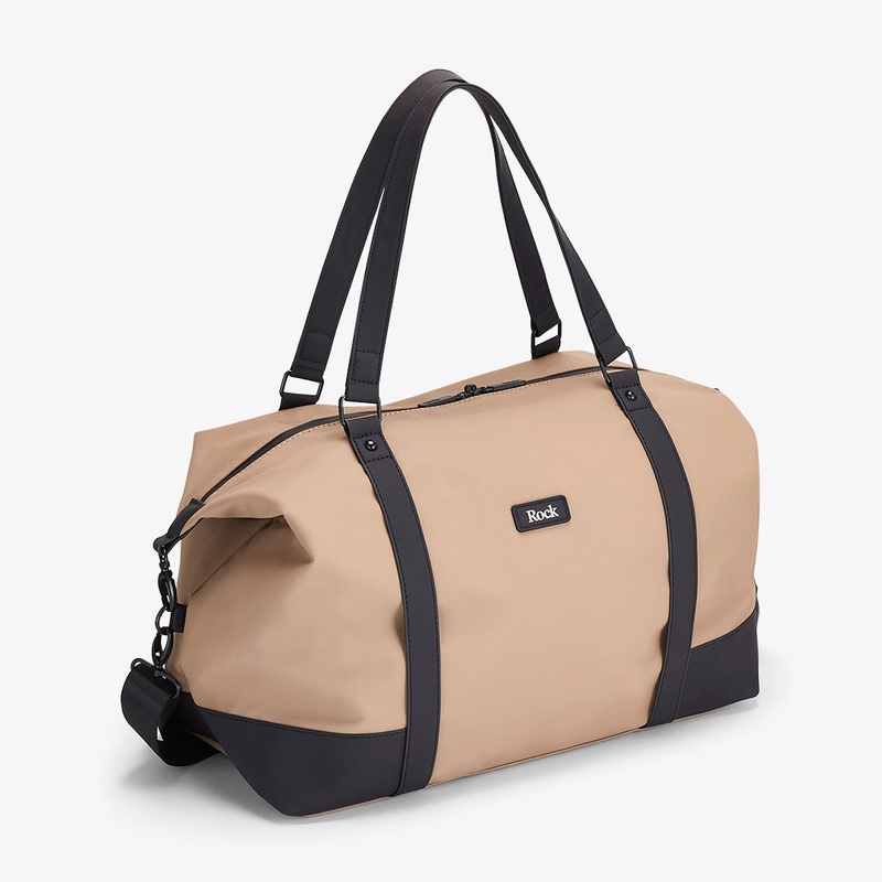 Harper Medium Holdall In Beige Beige