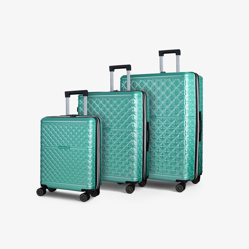 Maya Set of 3 Suitcases in Turquoise Turquoise