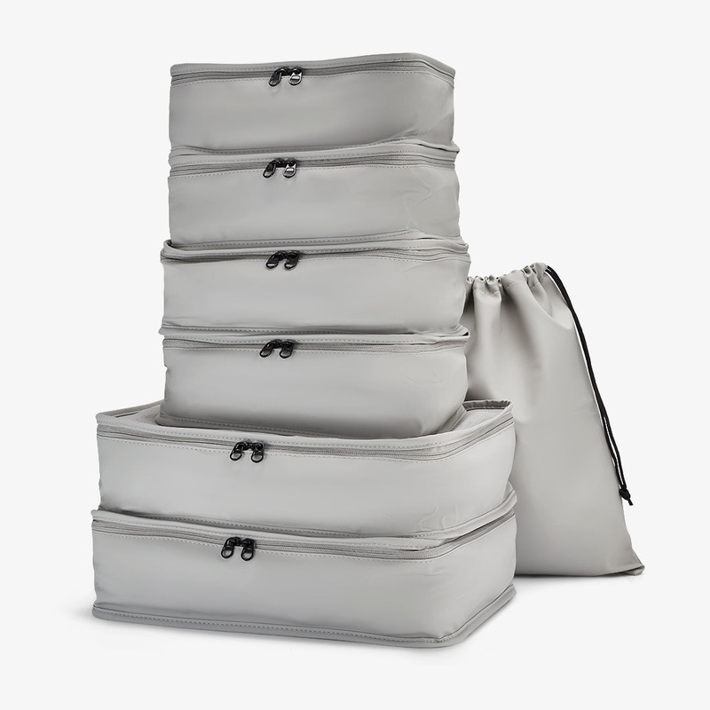 Packing Cubes Set of 7 in Grey Grey