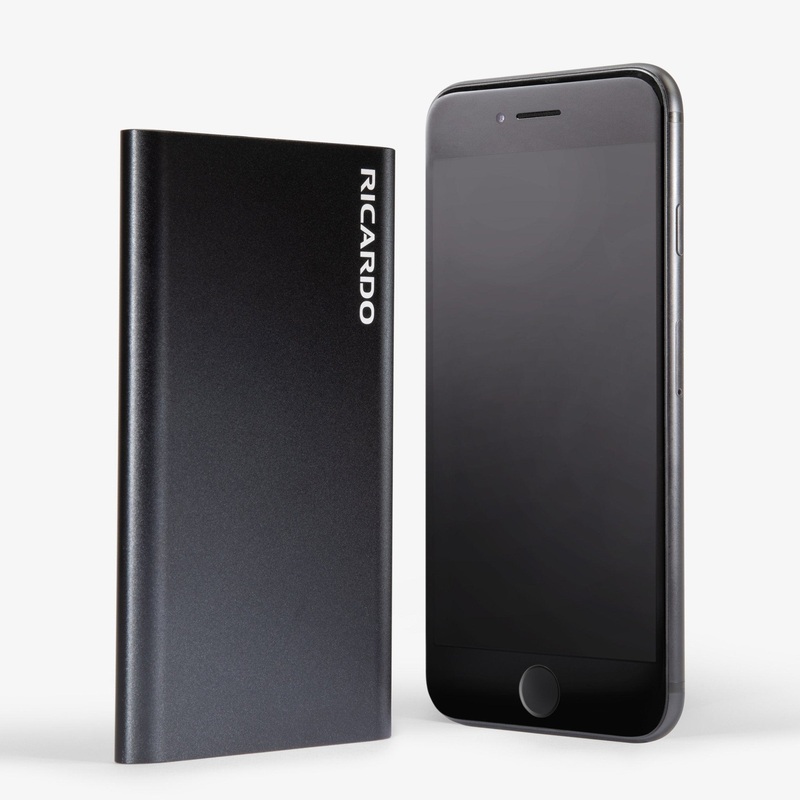 Power Bank Quick-Charge Battery Black