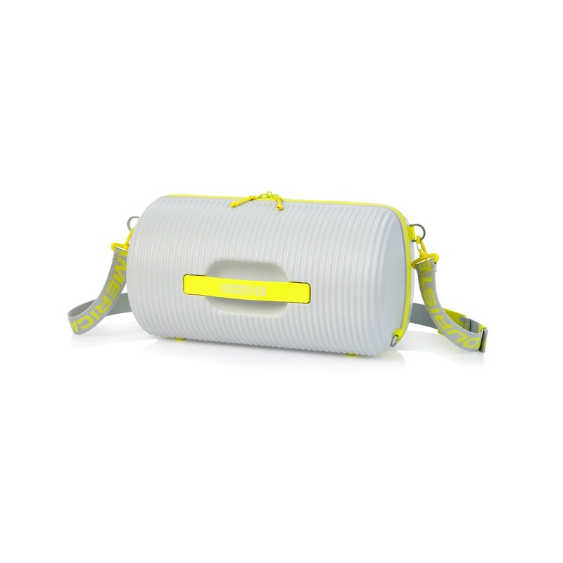 American Tourister Rollio DUFFLE Light Grey/Lime