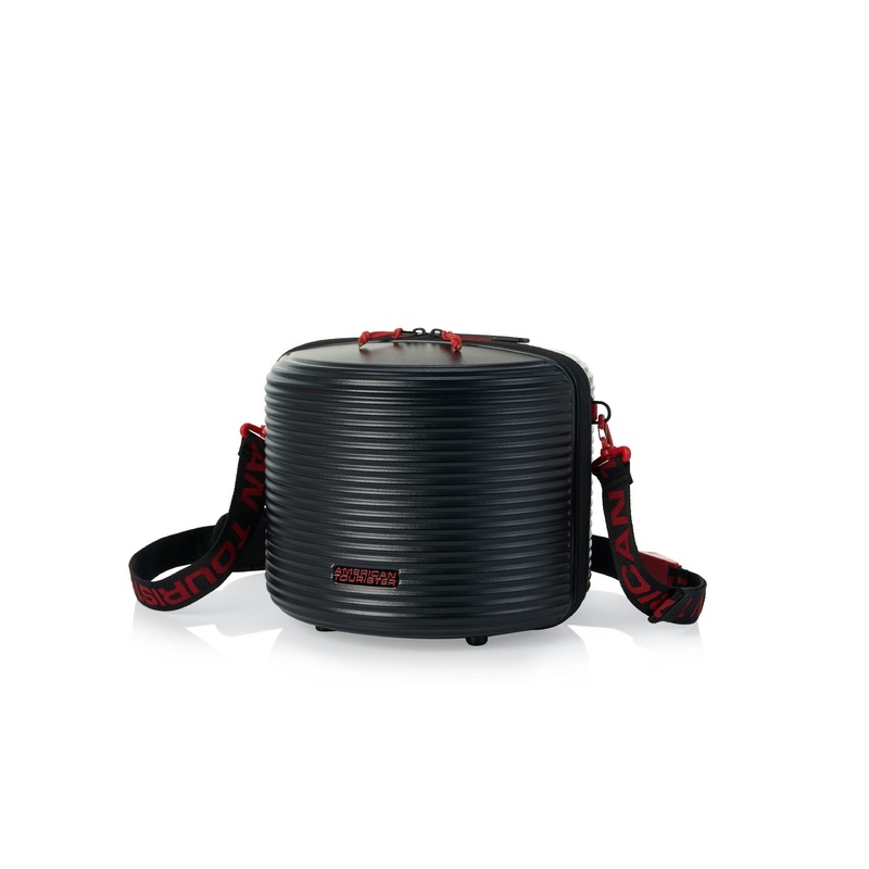 American Tourister Rollio Carry Bag Black/Red