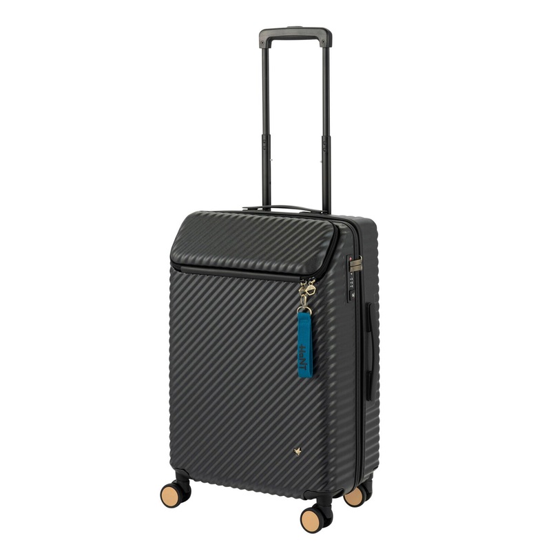 HaNT Suitcase Hej hej Medium 62cm Black