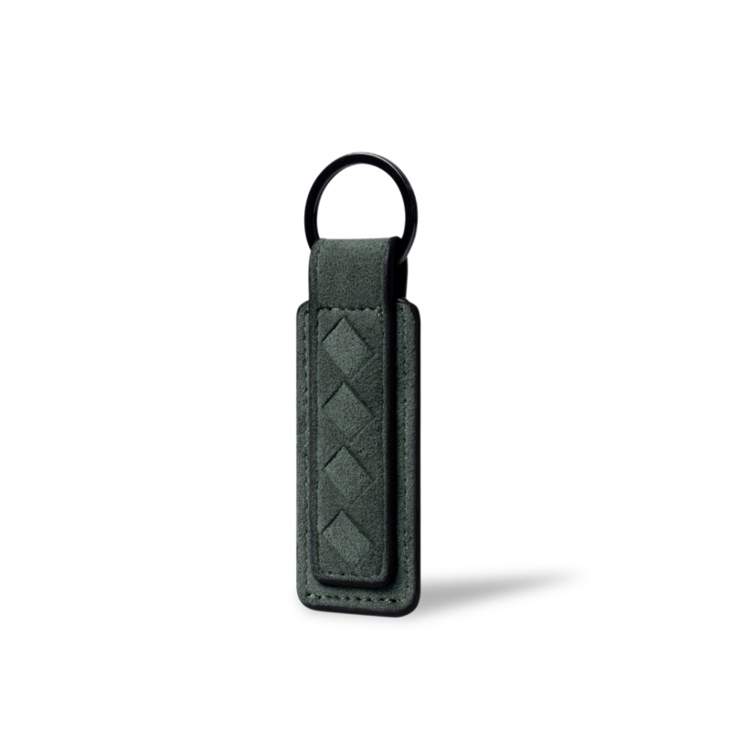 Alcantara Keychain Tag Black
