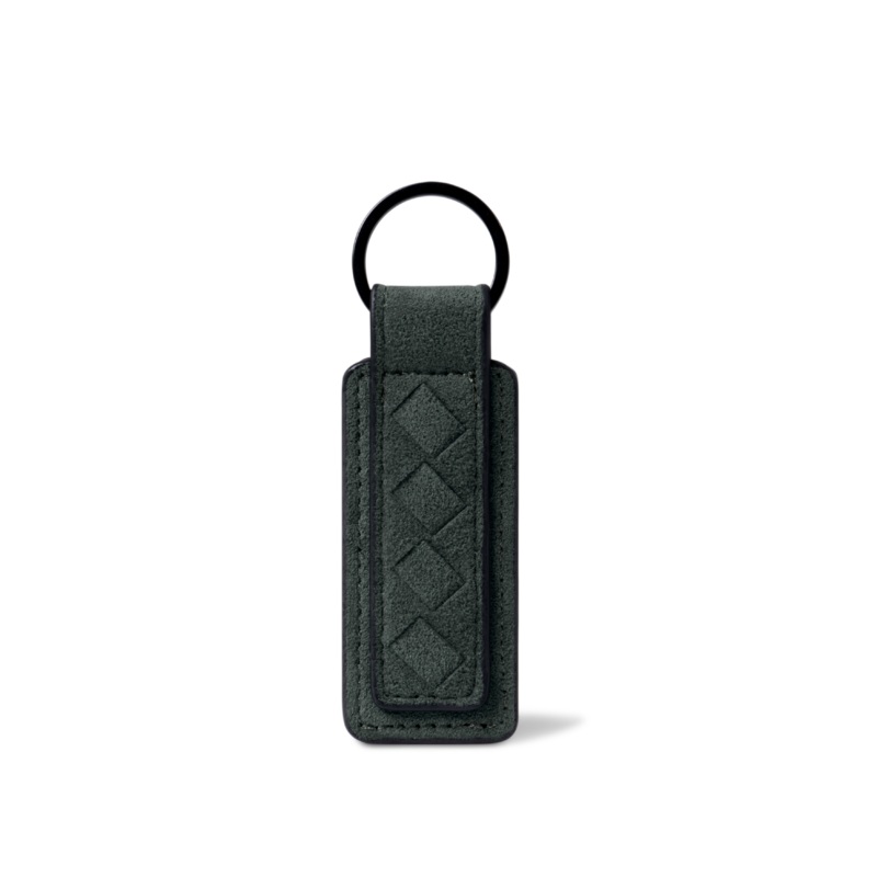 Alcantara Keychain Tag Black
