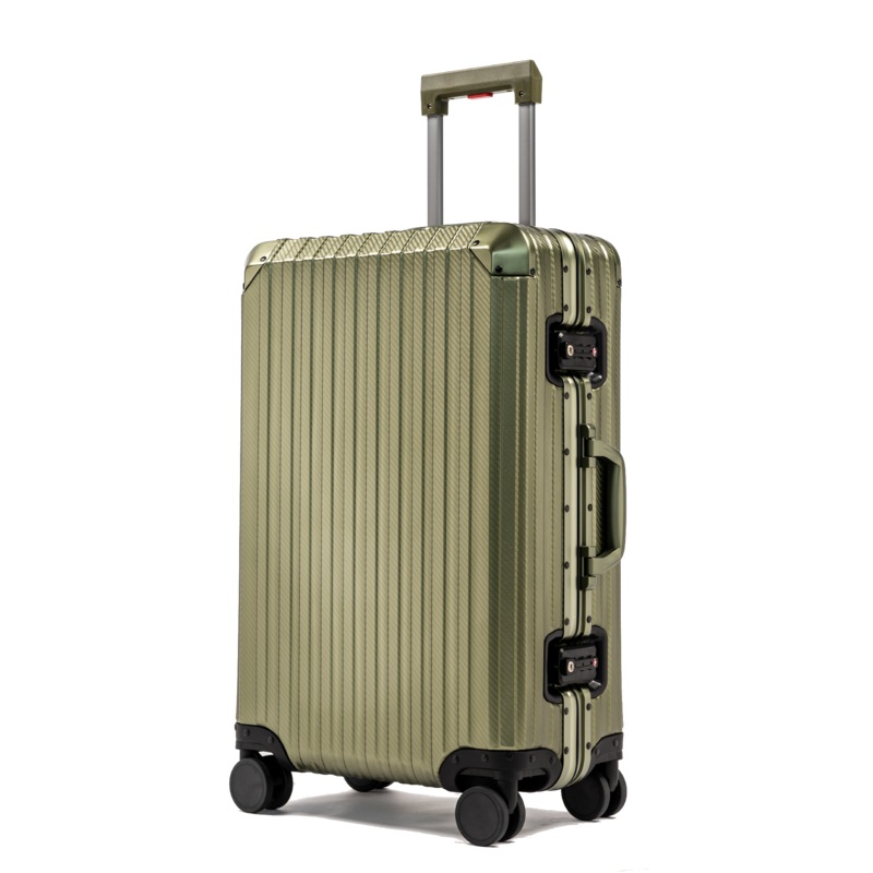 TREK Aluminum Suitcase Army Green
