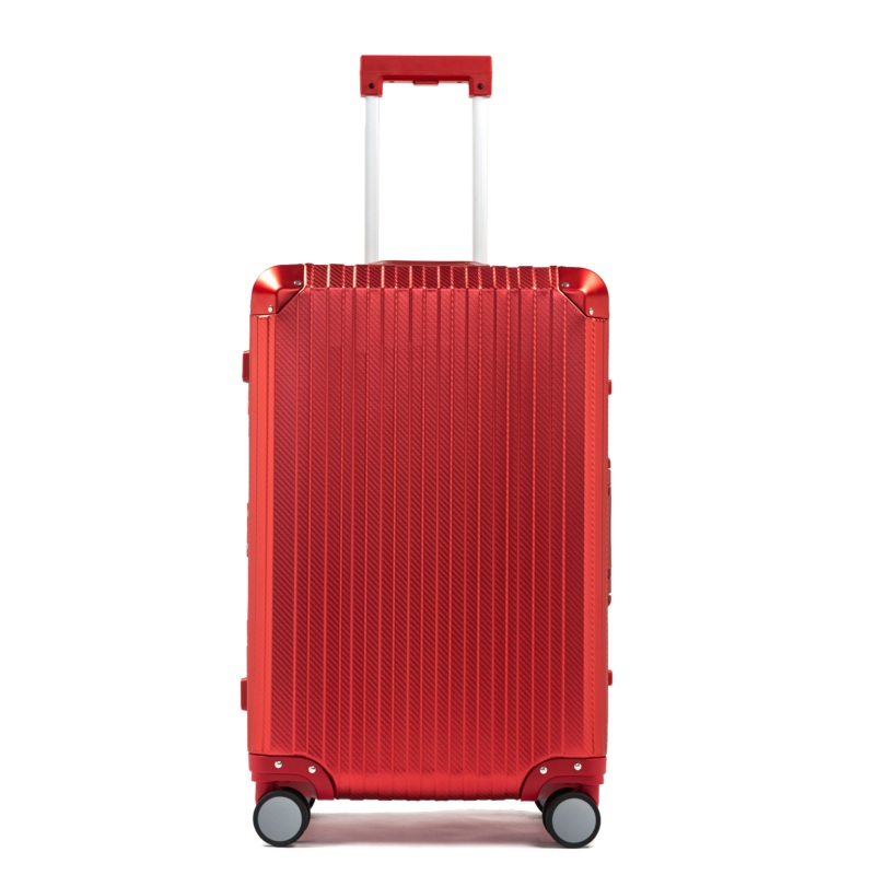 TREK Aluminum Suitcase Red