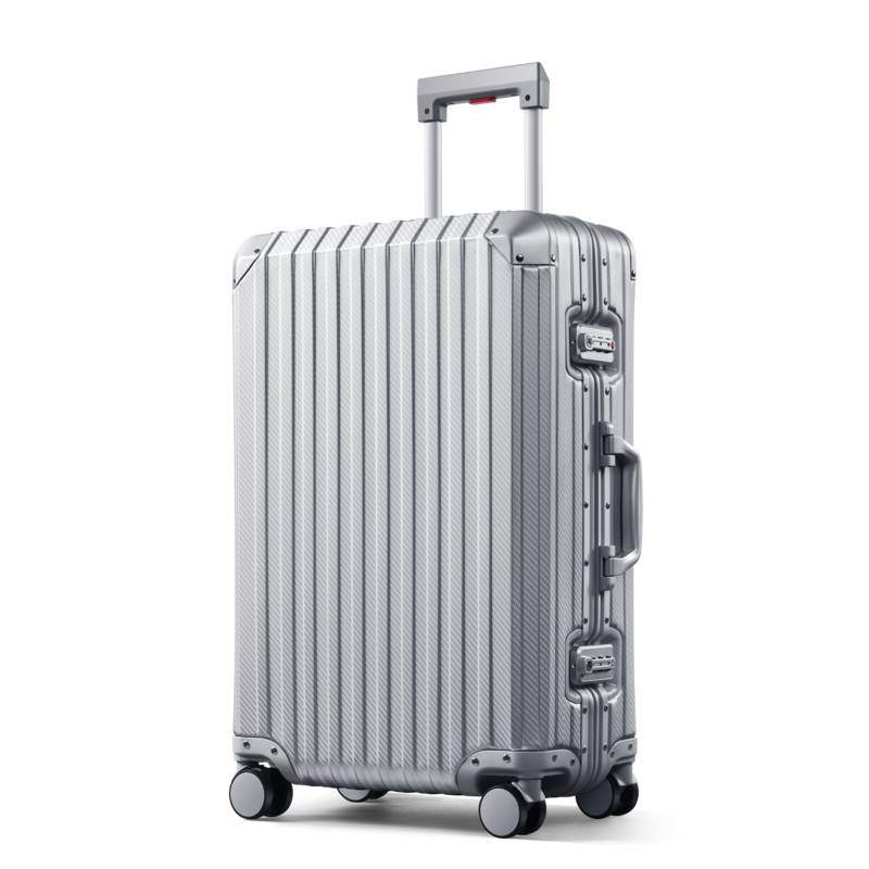 TREK Aluminum Suitcase Silver