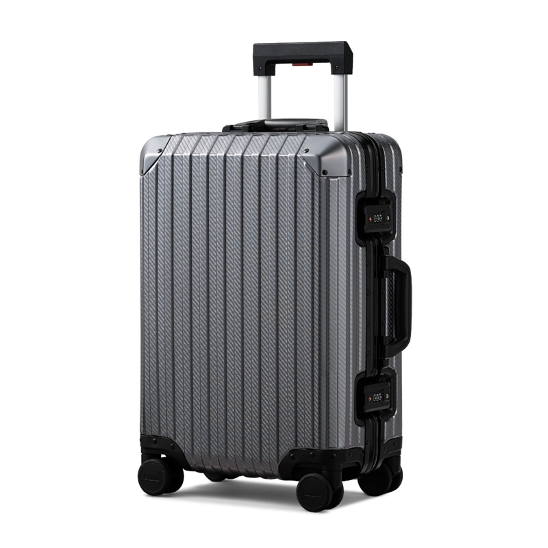 TREVA Aluminum Suitcase Gunmetal