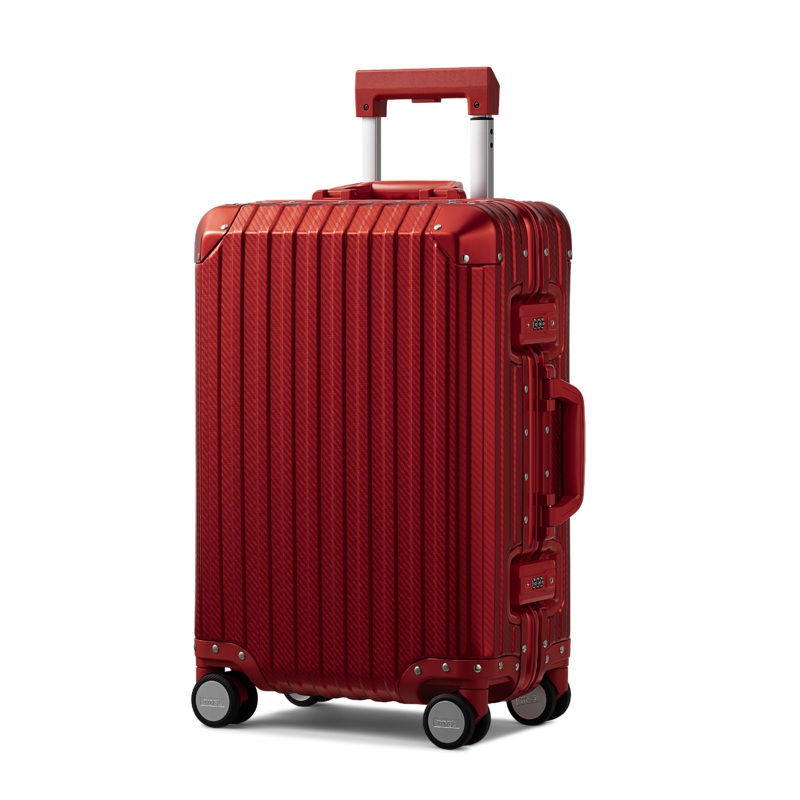 TREVA Aluminum Suitcase Red
